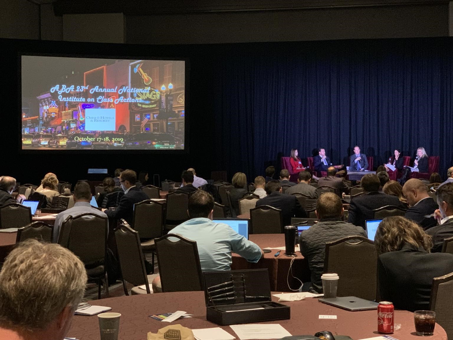 Notice and Claims Administration Panel at American Bar Association’s (ABA) 23rd Annual National Institute on Class Actions, October 17-18, 2019.