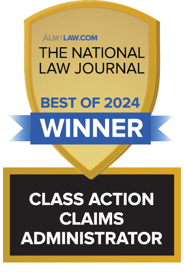 Best Class Action Claims Administrator, 1st Place (2024); Presented by the National Law Journal