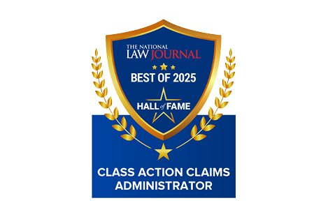 JND Legal Administration Named Best Class Action Claims Administrator in The National Law Journal Hall of Fame