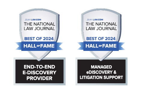 JND Receives Hall of Fame Awards for End-to-End eDiscovery, Managed eDiscovery and Litigation Support Services in 2024