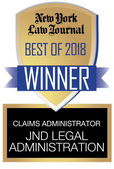 Best Claims Administrator, 1st Place (2018); Presented by the New York Law Journal
